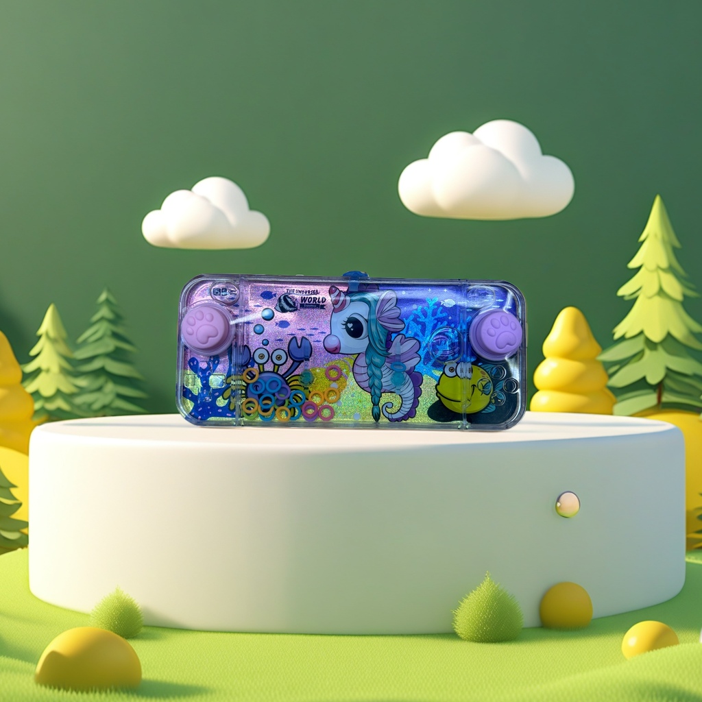 Cartoon ocean-themed stationery box, simple student storage pen case, multi-functional and portable Application Scenario