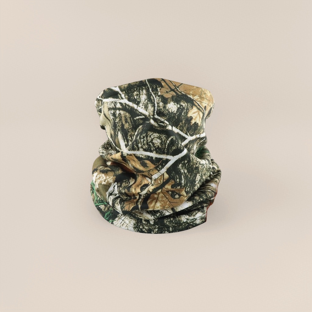 The camouflage pattern warm neck scarf is suitable for both men and women, providing protection against the wind in autumn and winter details Picture