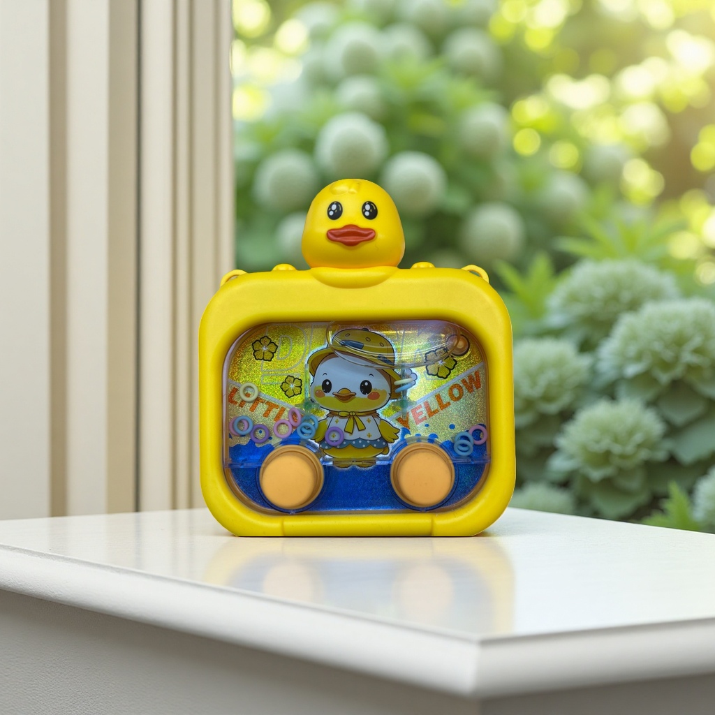 Yellow duckling toy baby bath water squeezing sound soothing early education intelligence plush plush Specification image