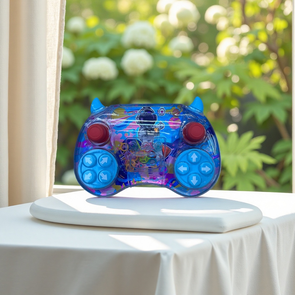 彩色透明游戏手柄主体 适配Switch Xbox PS4 PC多平台