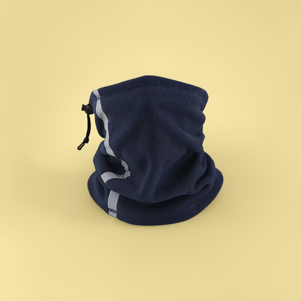 Deep blue warm neck cover, windproof thickened knitted scarf, suitable for autumn and winter Deep blue warm neck cover, windproof thickened knitted scarf, suitable for autumn and winter