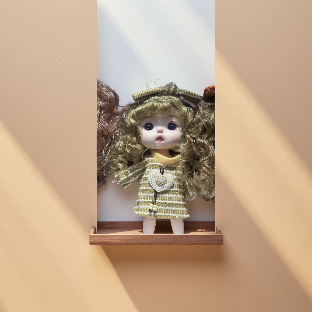 Soft cotton and linen material dolls are decorative items for the living room and bedroom details Picture