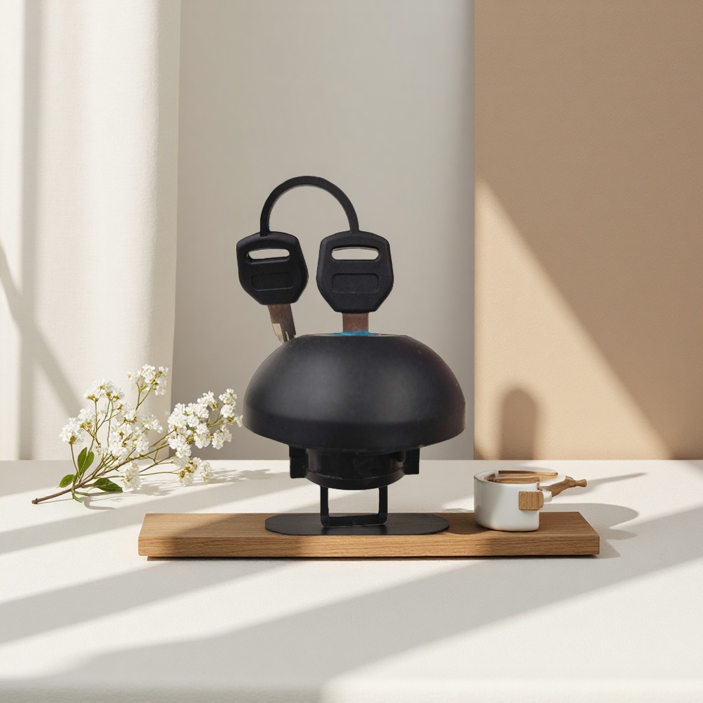 غطاء وعاء مفتاح بلاستيكي أسود Specification image
