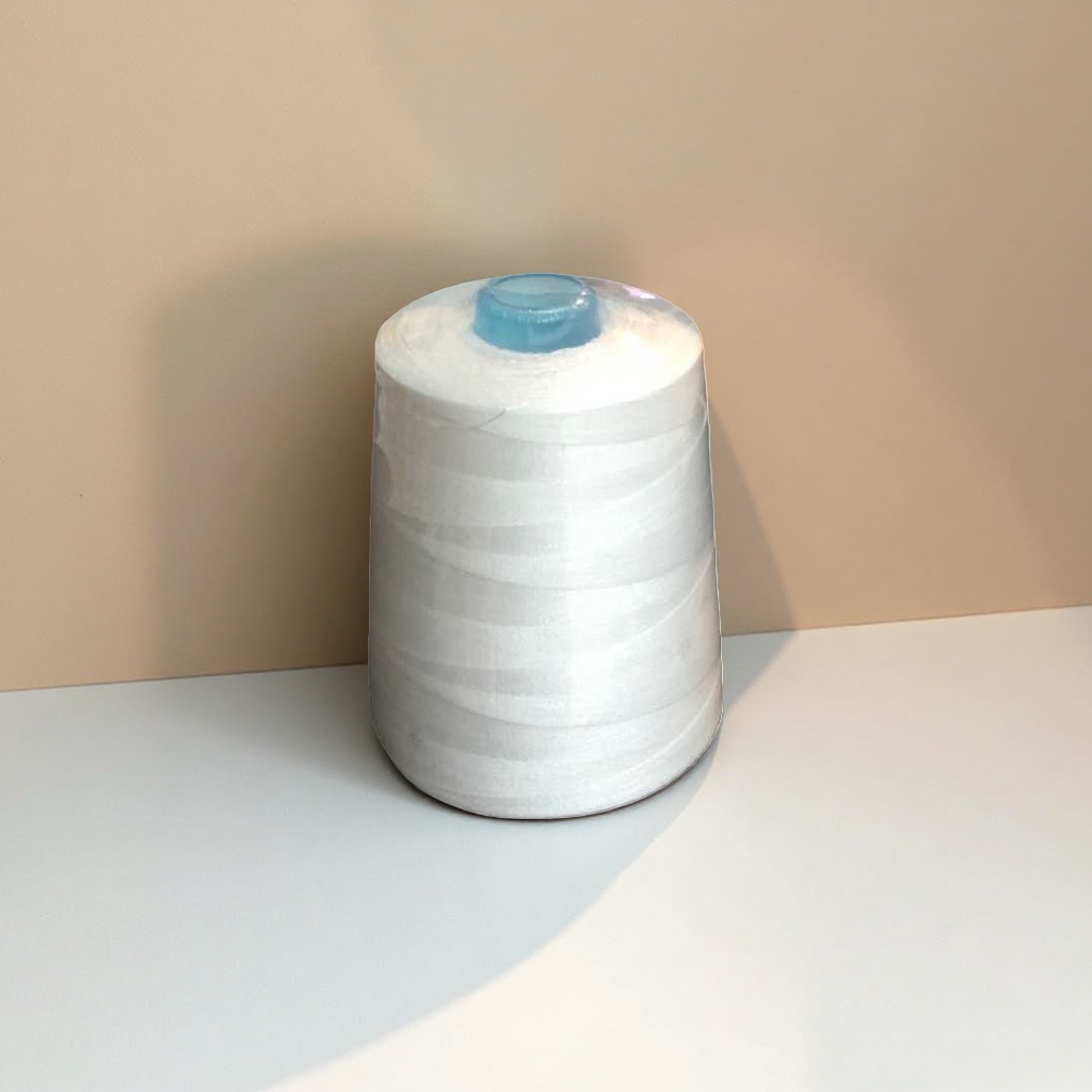 White spool for sewing machines, spool winding, spool rewinding, spool universal spool details Picture