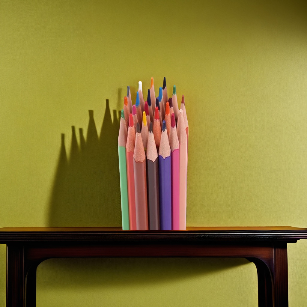 Deli 24-color children's drawing Pencils set of 12 pieces details Picture