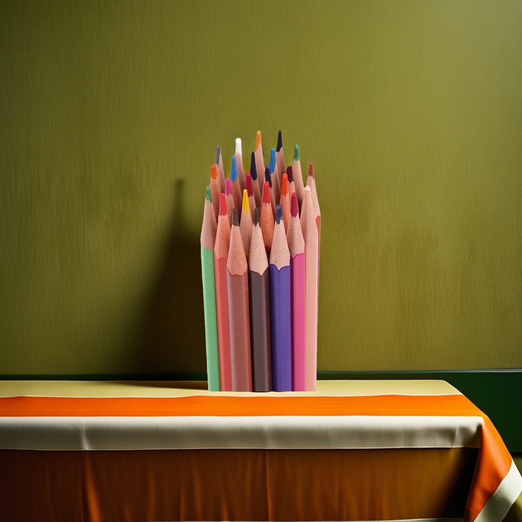 Deli 24-color children's drawing Pencils set of 12 pieces Specification image