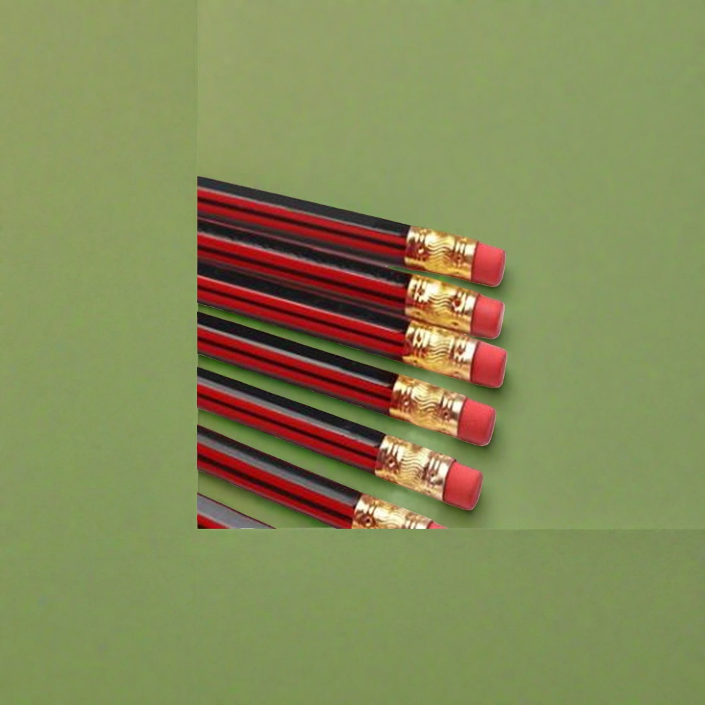 Rojo negro rayas lápiz estudiante papelería examen dibujo especial instrumentos de escritura Application Scenario