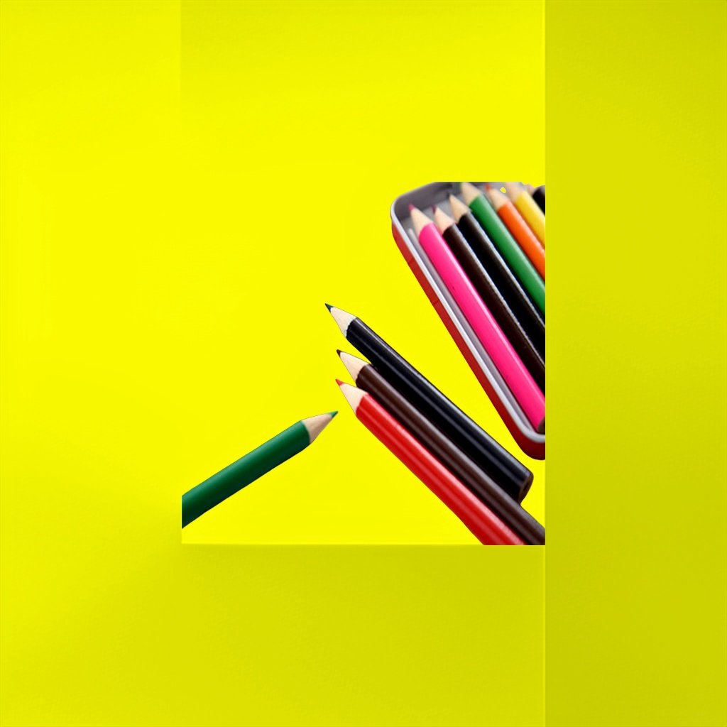 Special set of colored pencil drawing works for beginners and children's art drawing tools