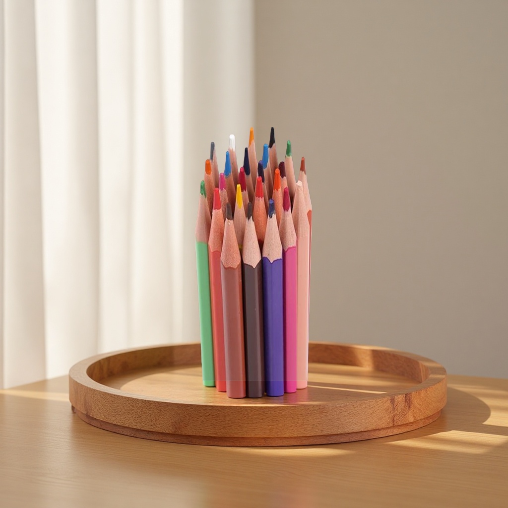 Deli Eco-friendly Wooden Colored Pencils 24-color Art Painting Special Set 191903691 details Picture