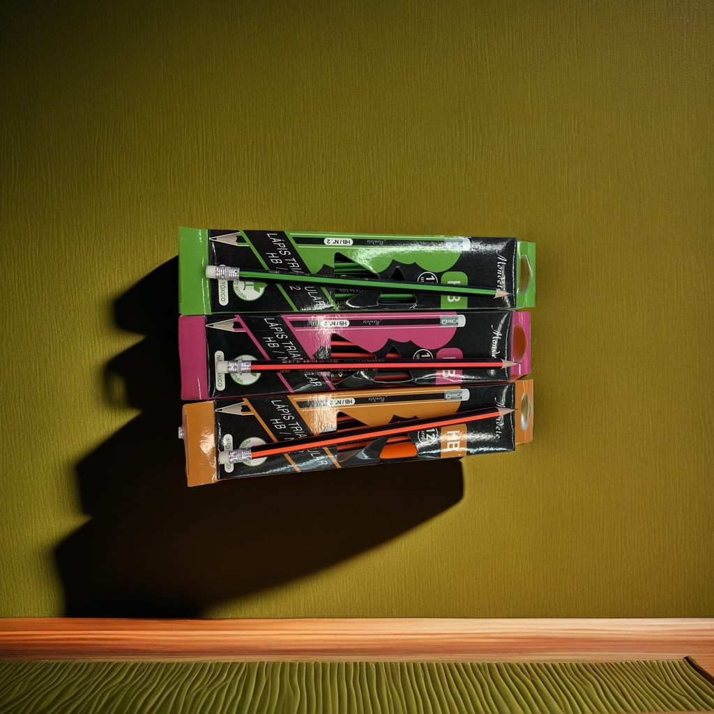 Colored pencil packaging box, pencil set, student stationery portable storage box Specification image