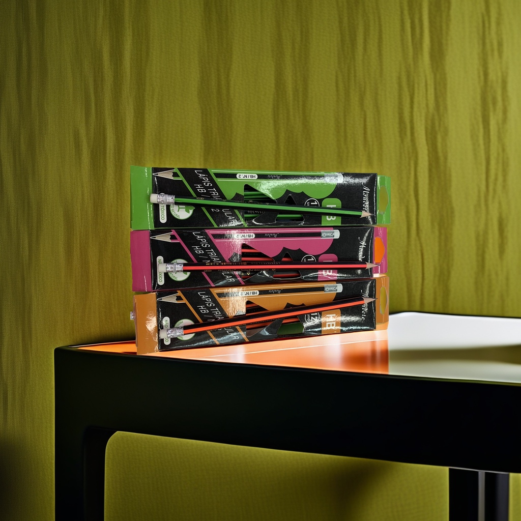 Colored pencil packaging box, pencil set, student stationery portable storage box details Picture