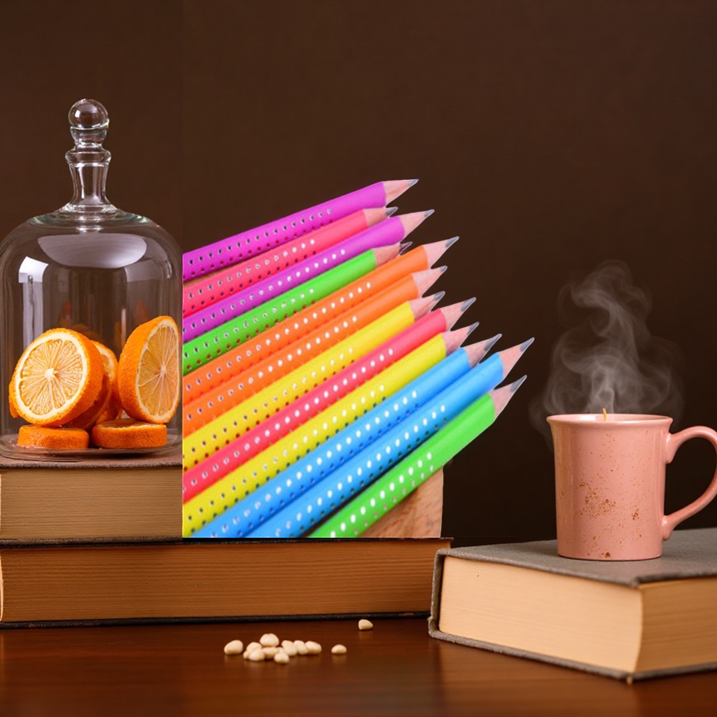 Deli eco-friendly wooden colored pencils, 36 colors, for professional art drawing Application Scenario
