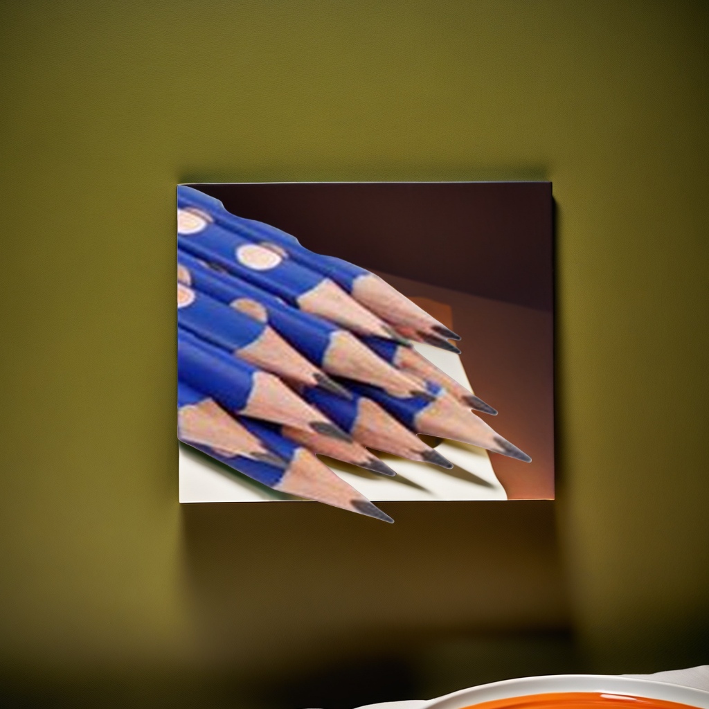 Lápiz azul de puntos lápiz hexagonal de madera HB lápiz de dibujo y escritura Specification image