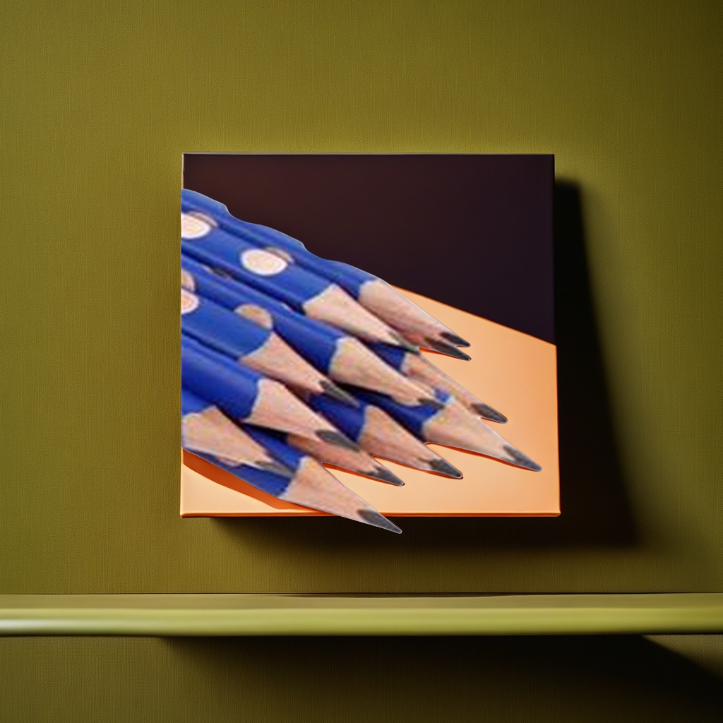 Lápiz azul de puntos lápiz hexagonal de madera HB lápiz de dibujo y escritura