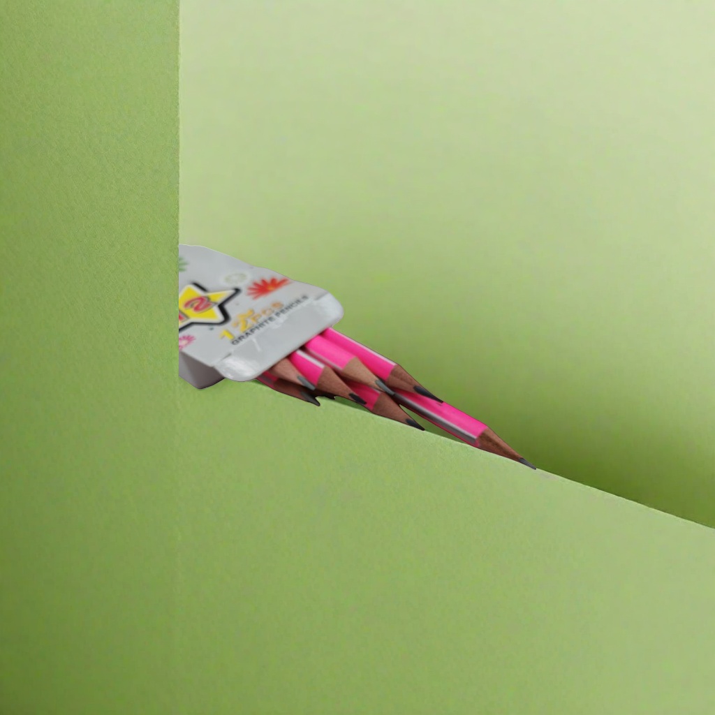 Pink pencil + pencil Specification image