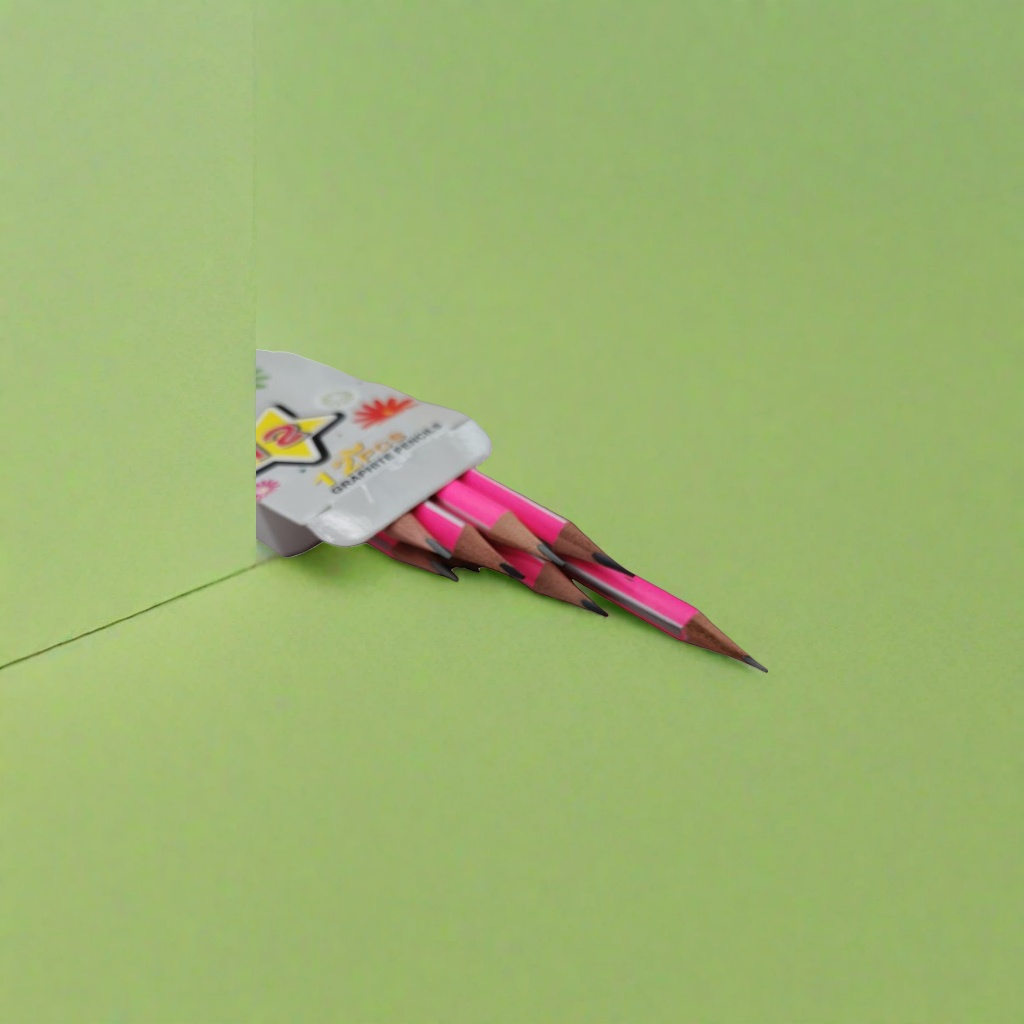 Pink pencil + pencil