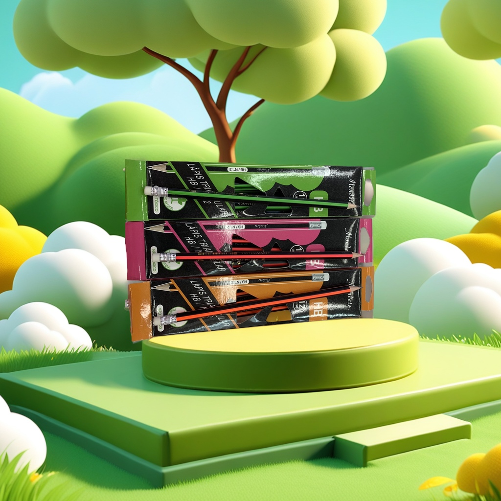 Caja de embalaje de lápiz de color con juego de lápiz papelería estudiantil almacenamiento creativo portátil