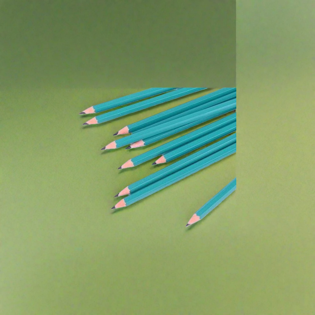 Green Pencil, an eco-friendly wooden lead core 2B drawing and writing stationery for students, 202909471