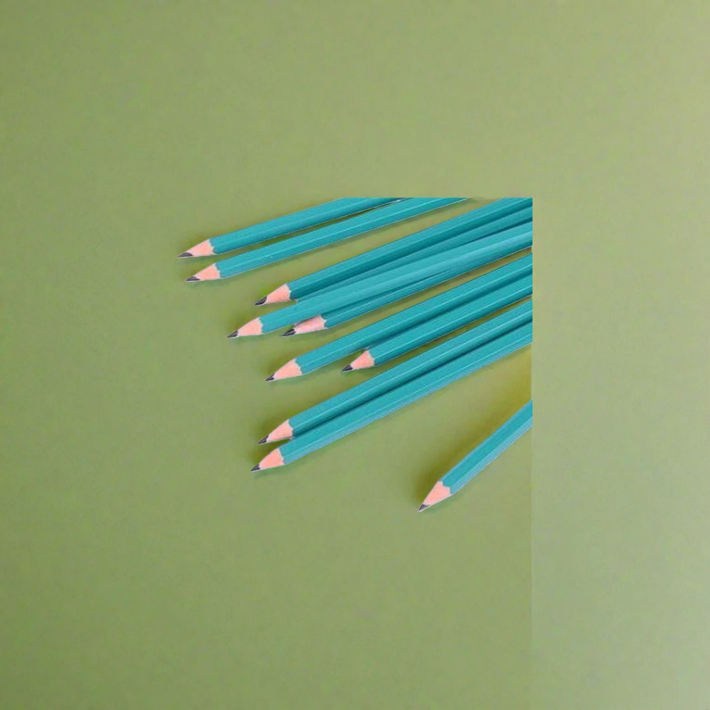 Green Pencil, an eco-friendly wooden lead core 2B drawing and writing stationery for students, 202909471 details Picture