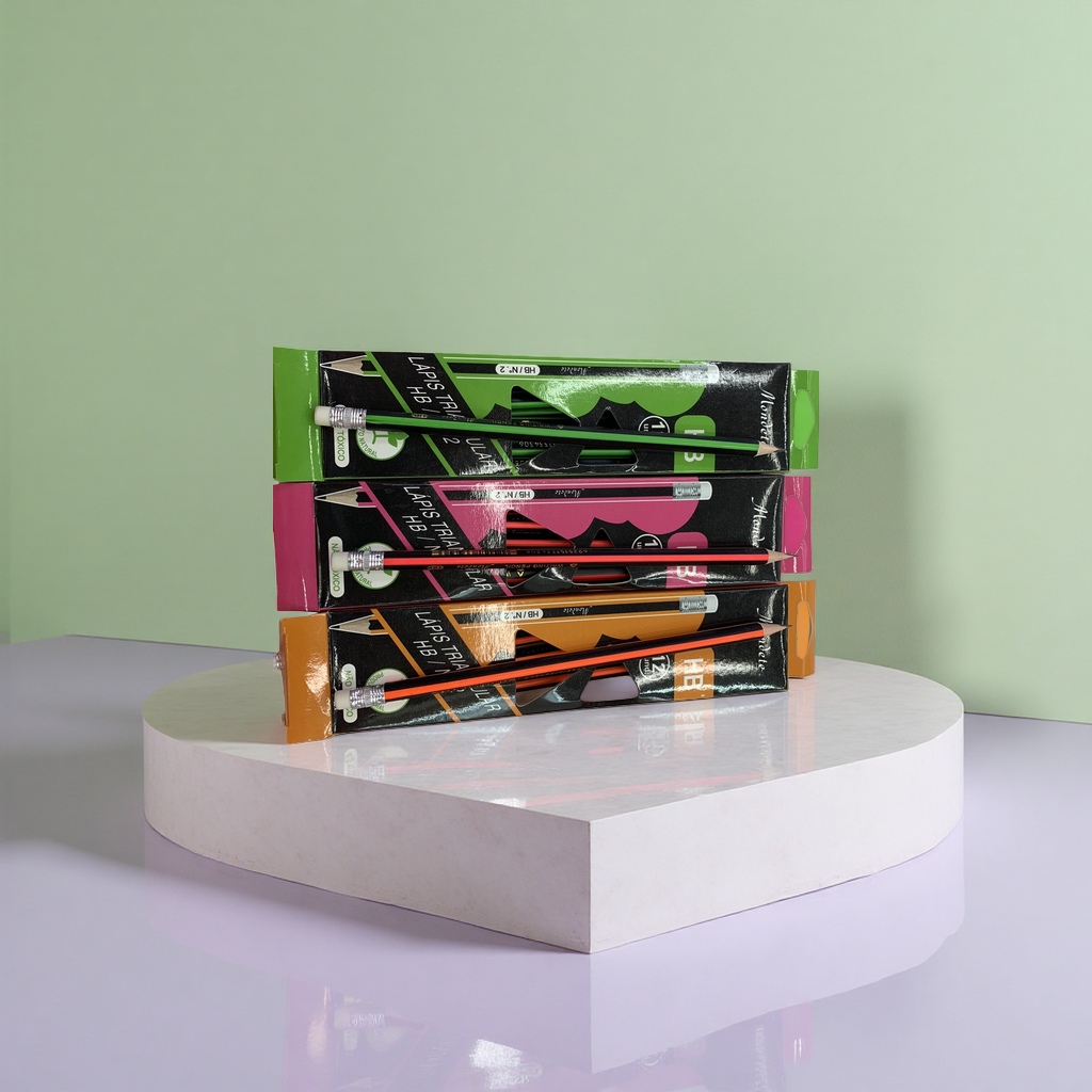 Colored pencil packaging box with pencils, specially designed for student art classes, made of wood, environmentally friendly and sharpenable Specification image