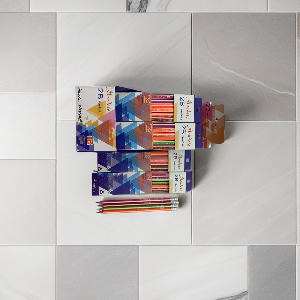 Monote Colored Pencil case with 2B pencil set, student exam Special eco-friendly wooden 203737842 Application Scenario