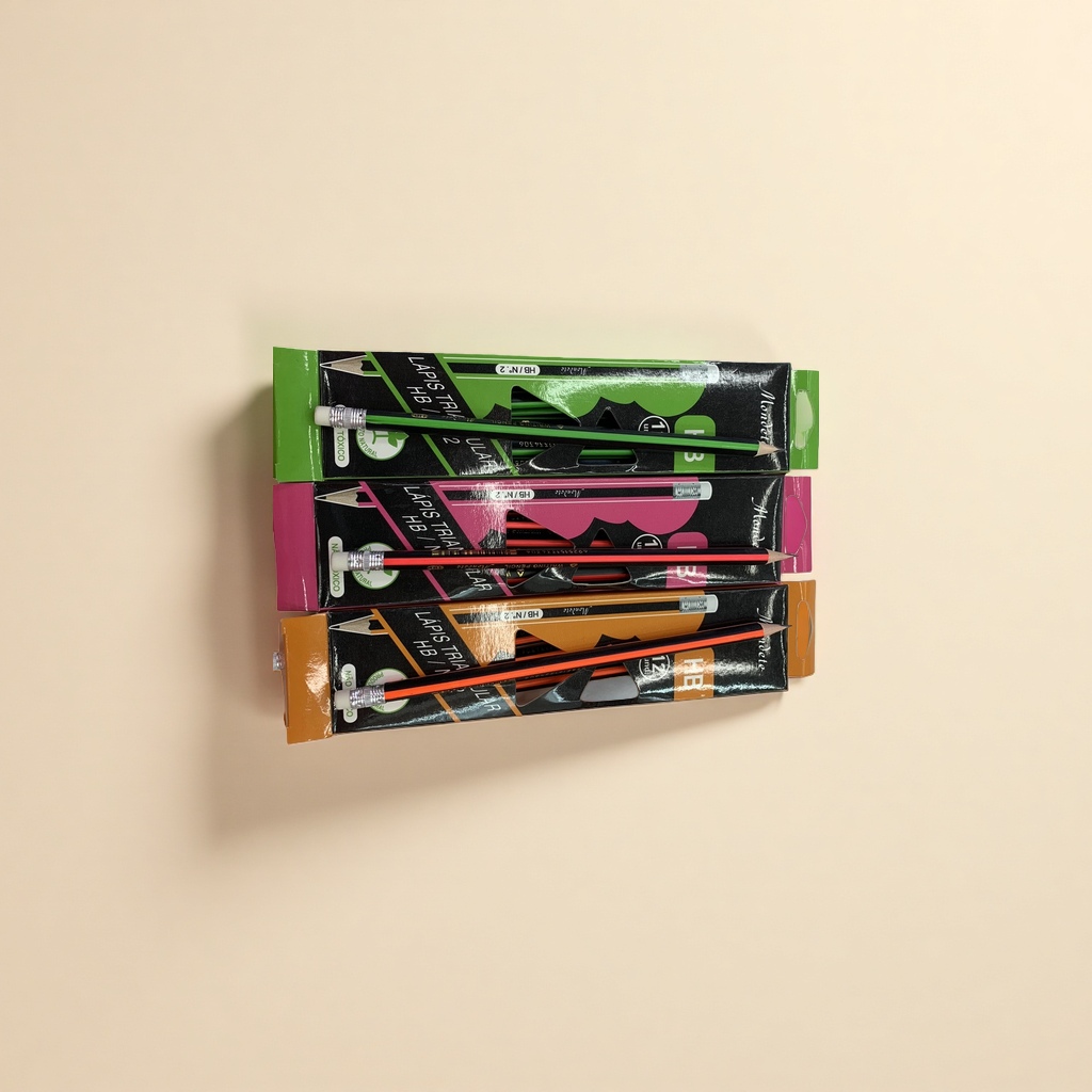 Colored pencil packaging box with pencil set, specially designed for children's drawing, made of eco-friendly wood and can be sharpened Specification image