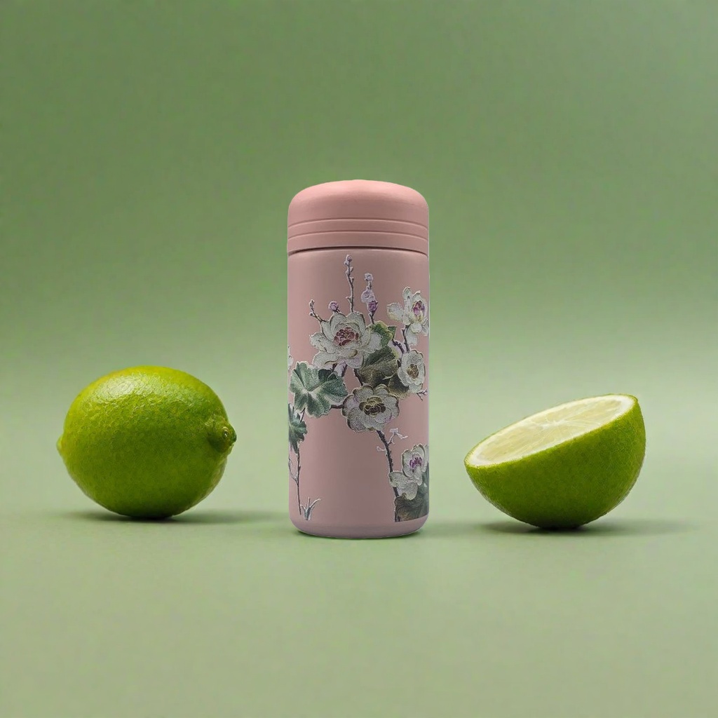 Pink floral pattern insulated cup, 304 stainless steel vacuum insulated portable water cup Application Scenario