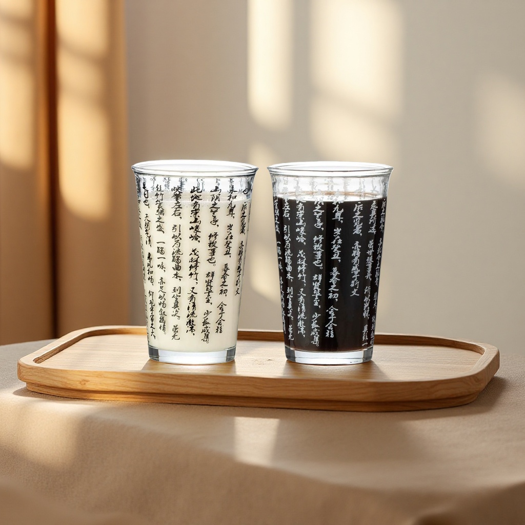 Glass cup, high borosilicate heat-resistant double-layer insulating water cup 350ml Application Scenario