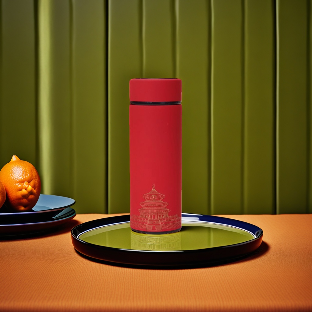Red insulated cup, 304 stainless steel vacuum insulated portable water cup, 500ml Specification image