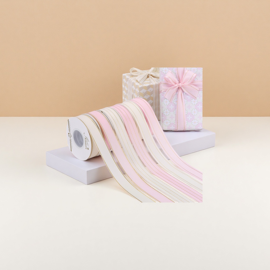 Handmade DIY gift bows with colorful wide ribbons for ribbon roll decoration Specification image