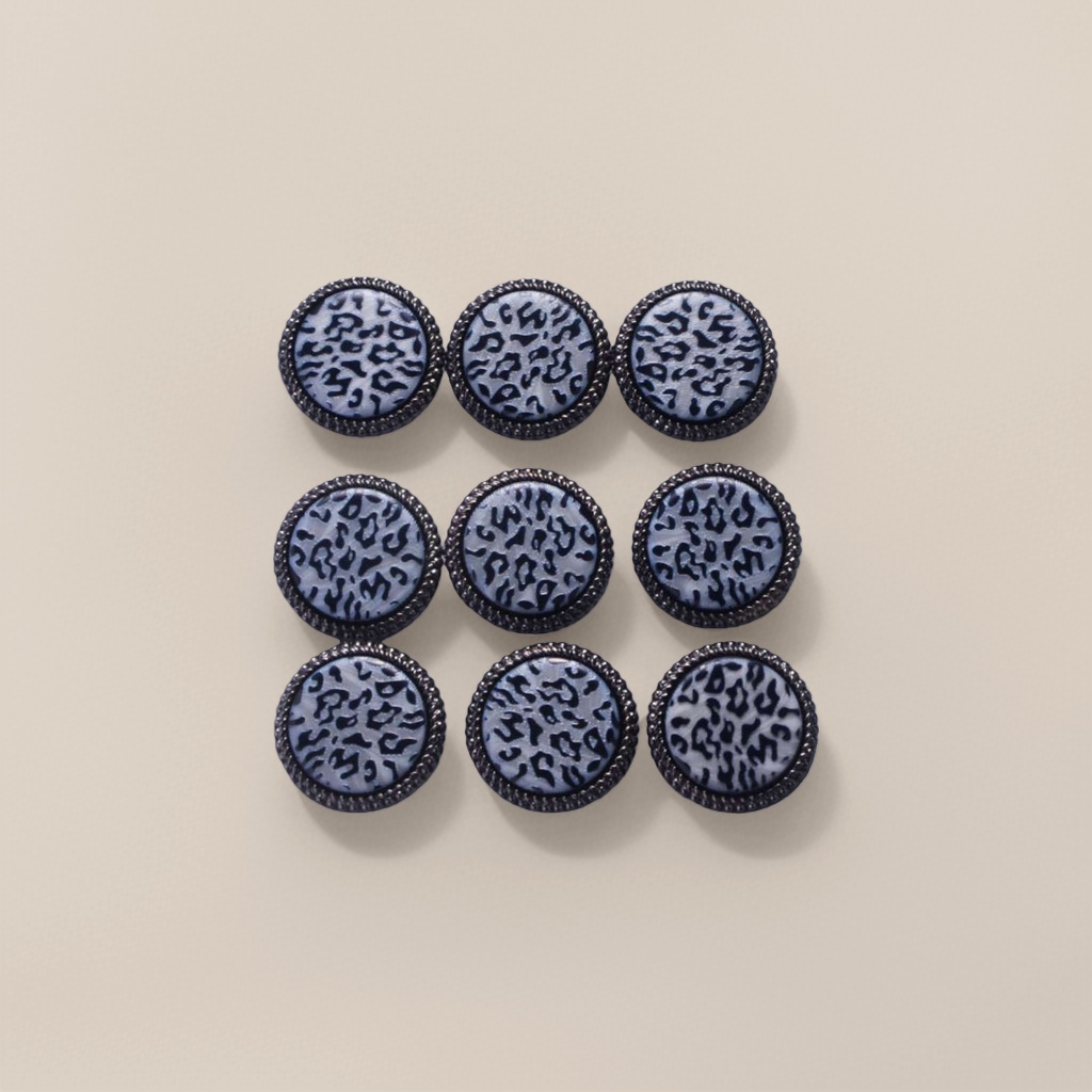 Leopard print pattern button decorative fashion items