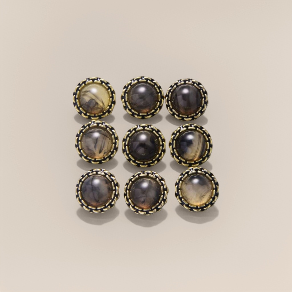 DIY metal decorative button clothing accessories available in multiple colors with free shipping Specification image
