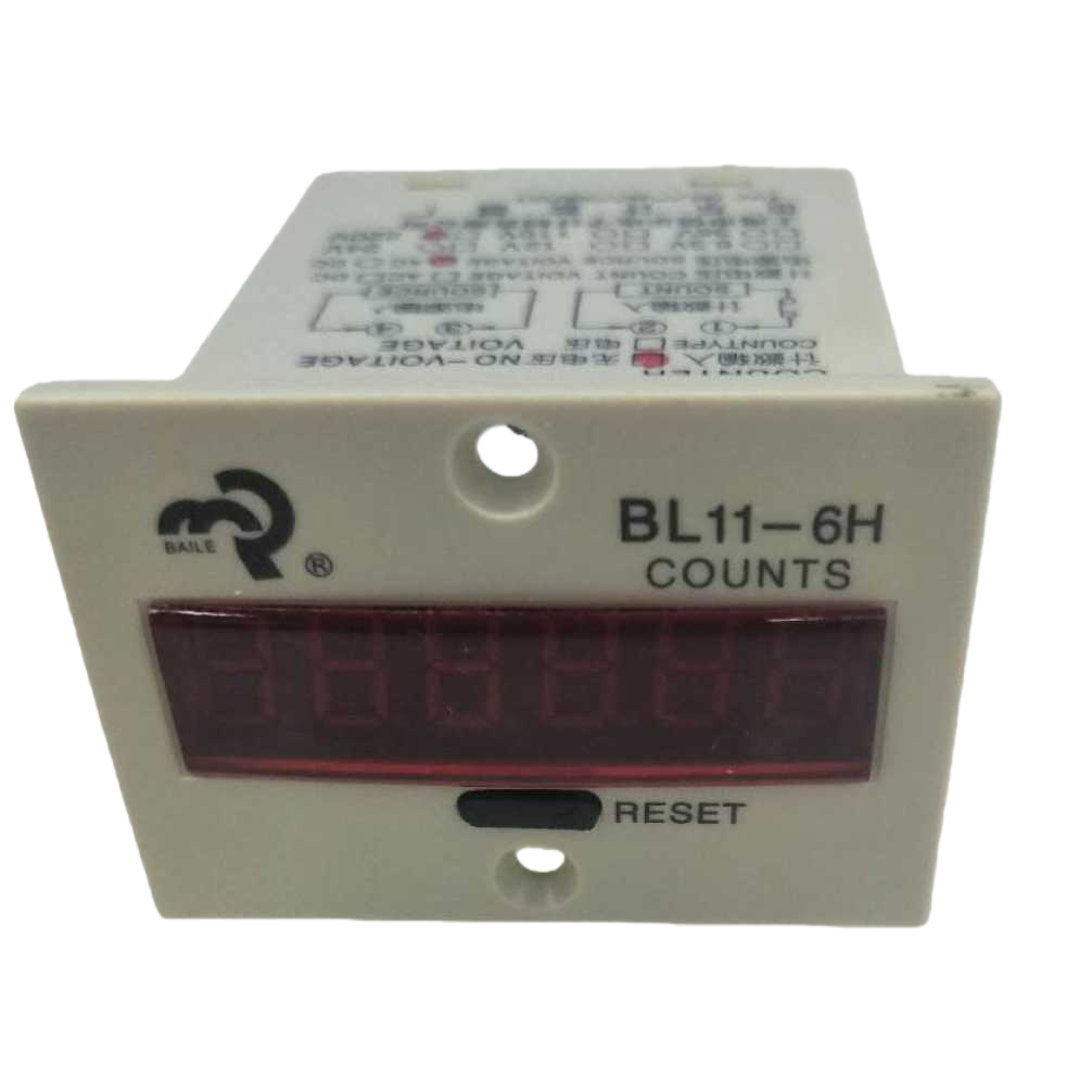Installation of the BL11-6H industrial electronic counter with a 6-digit digital display panel Item Picture