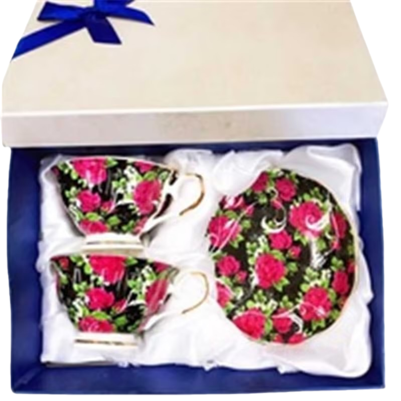 Set de té tazas de té con plato de té cerámica set de caja de regalo Item Picture