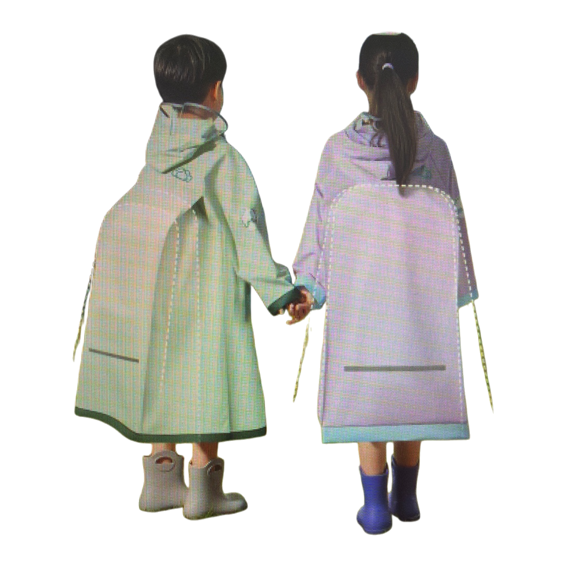 Traje impermeable para niños dos niños del mismo estilo impermeable a prueba de viento transpirable impermeable Item Picture