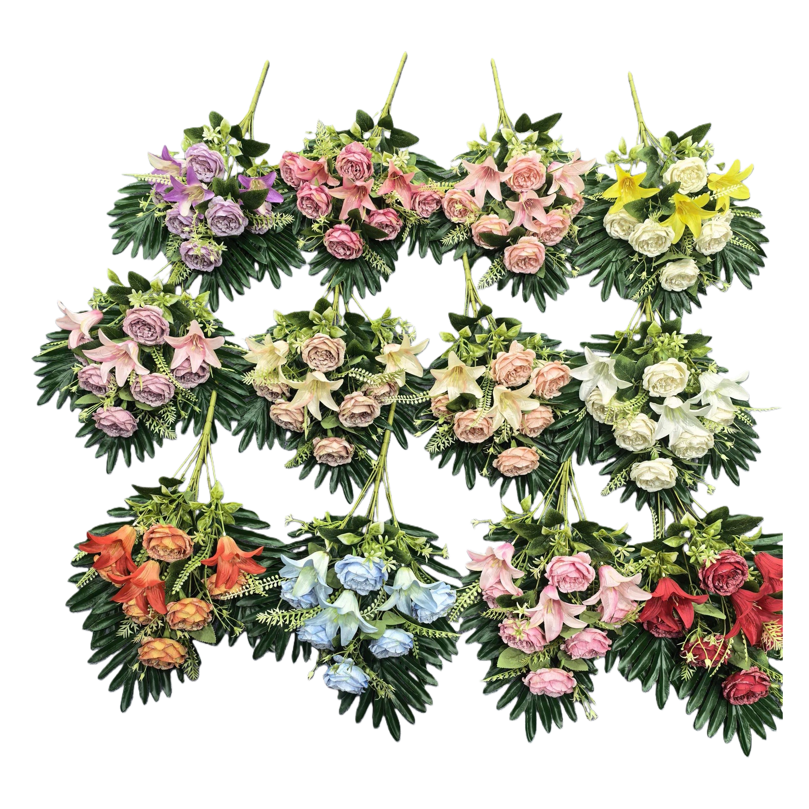 花卉花束鲜花配送生日节日庆典用精致包装白底实物图