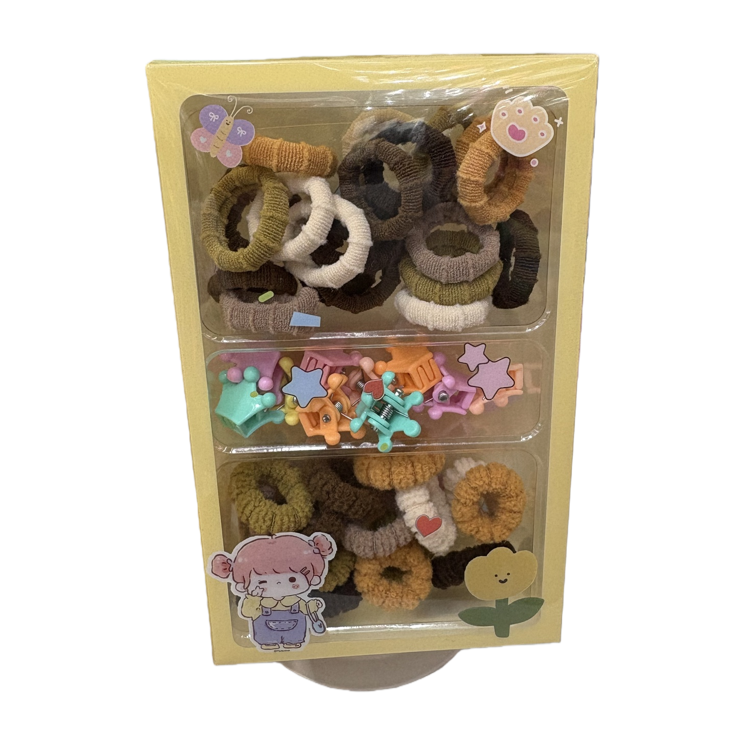 Cute hair accessory set, hair band and hair clip combination, suitable for girls and adults, Korean sweet style Item Picture