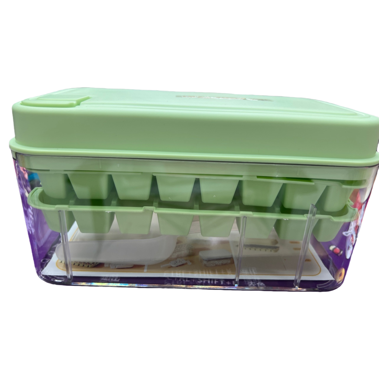 Caja de huevos ecológica verde caja de almacenamiento de huevos hogar fresco a prueba de choque apilable Item Picture