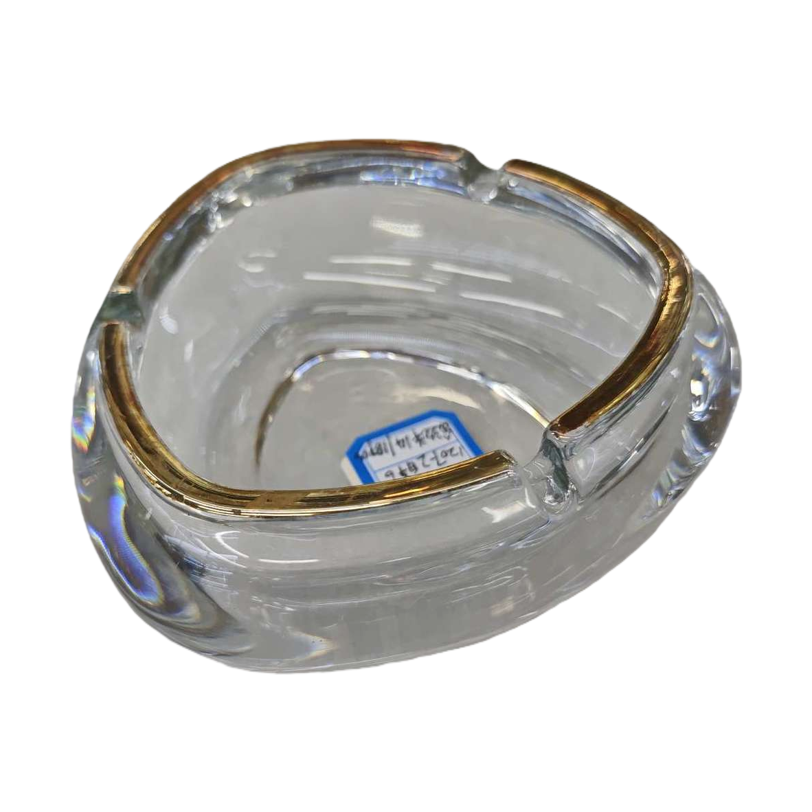 High-transparency glass ashtray for office and home use, heat-resistant and heat-resistant, circular desktop storage Item Picture