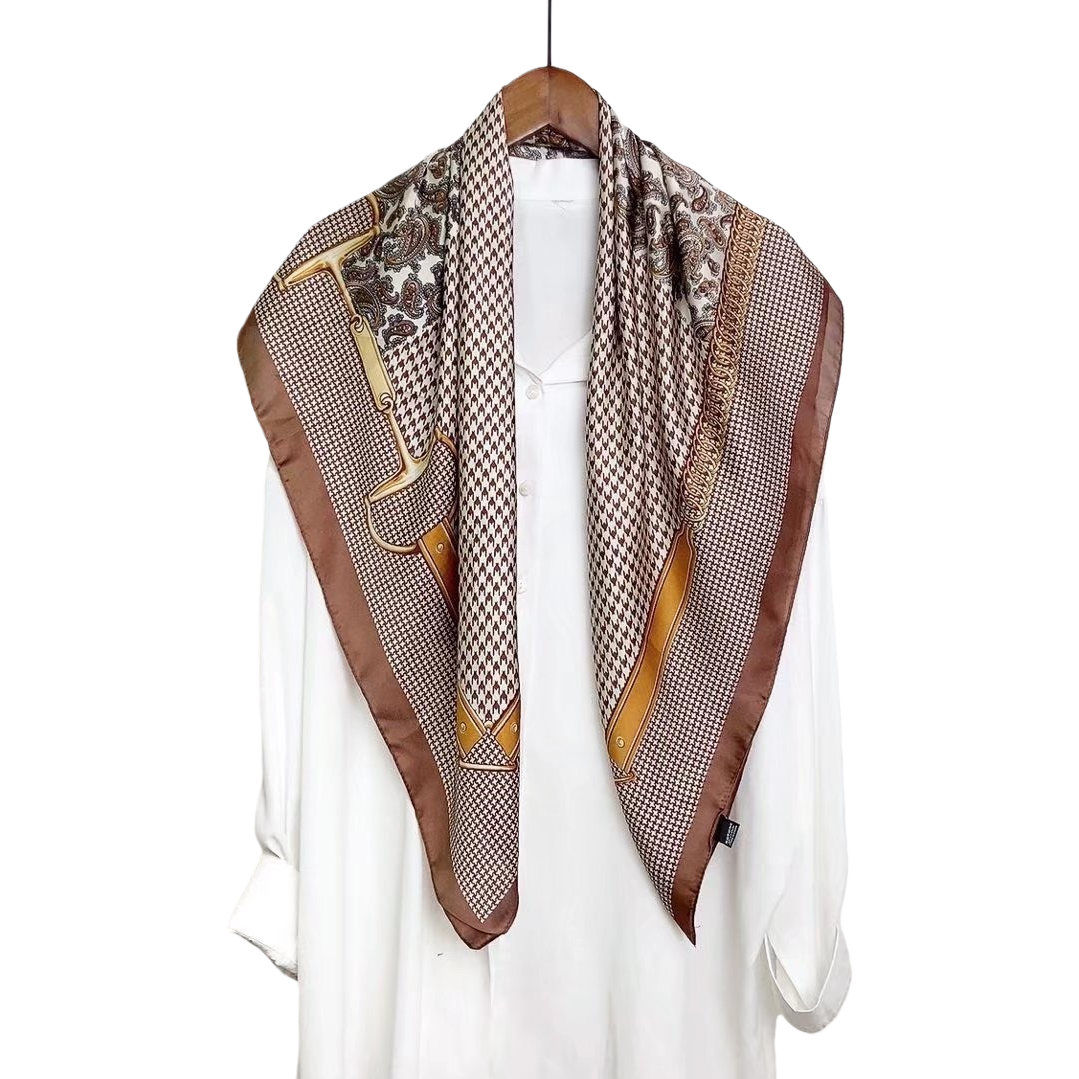 Mulberry silk women's scarves for spring and summer are thin, sun-protective, lightweight, breathable and versatile Item Picture
