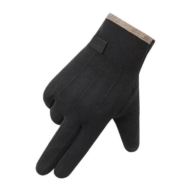 The main body of the black gloves is suitable for both men and women. It features a thickened, warm and anti-slip touch screen for outdoor use in winter Item Picture