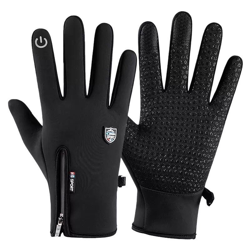 Black sports gloves made of high-elasticity Lycra material with breathable mesh on the back of the hand, suitable for both men and women for fitness and cycling Item Picture