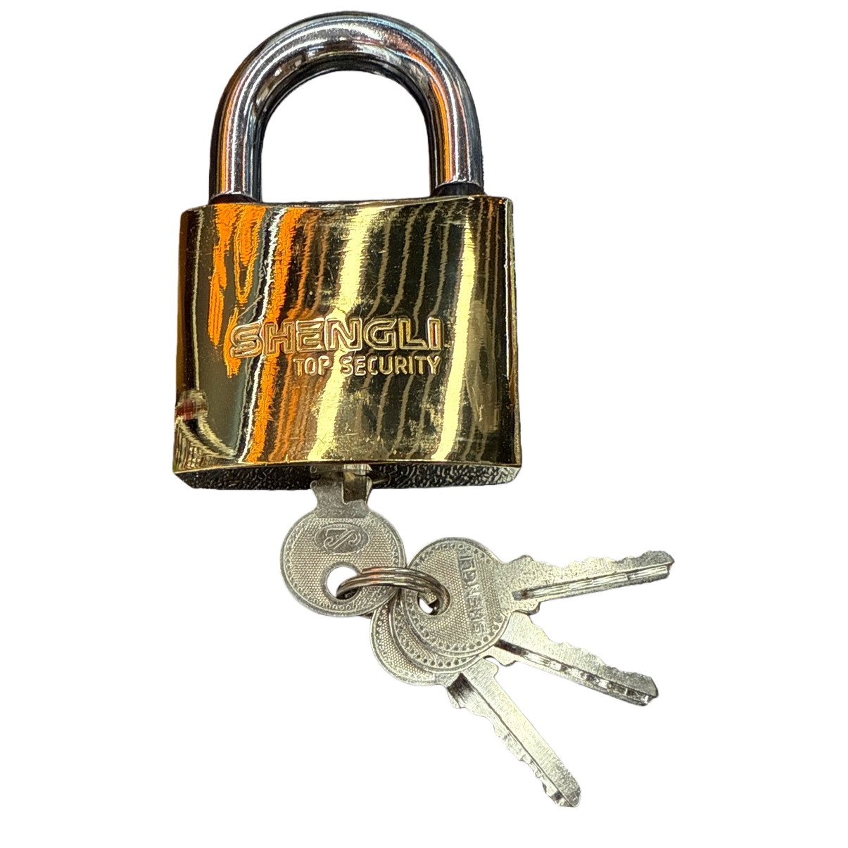 Golden padlock, copper anti-rust padlock, suitable for household storage cabinets and suitcases Item Picture