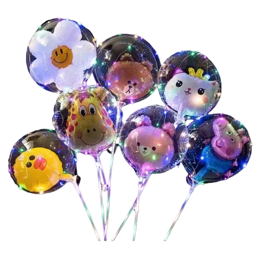 Luminous cartoon balloon children's party decoration helium balloon 12-inch inflatable Item Picture