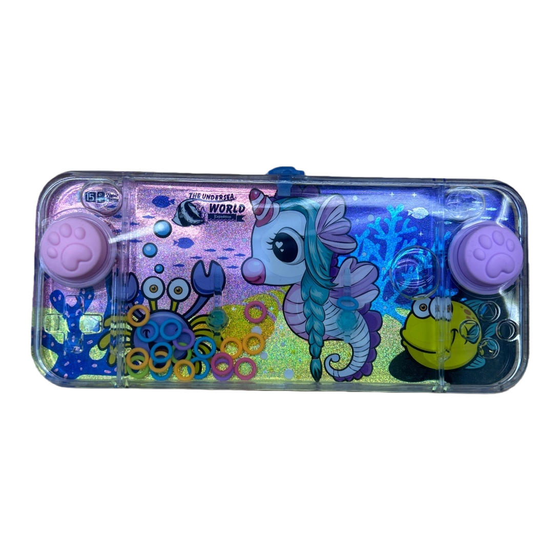 Cartoon ocean-themed stationery box, simple student storage pen case, multi-functional and portable Item Picture