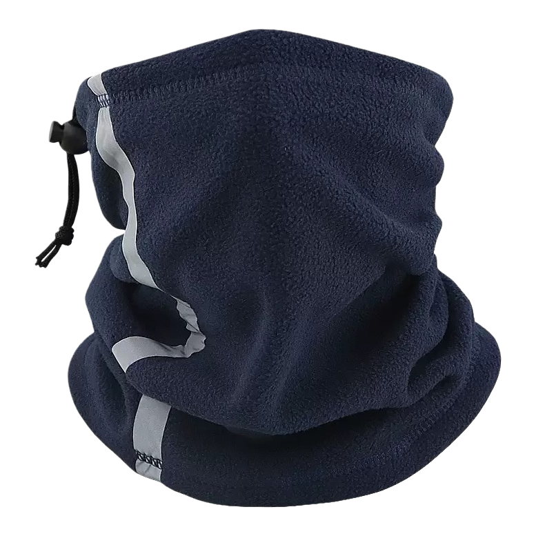 Deep blue warm neck cover, windproof thickened knitted scarf, suitable for autumn and winter Item Picture