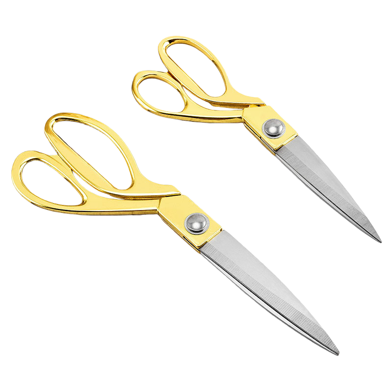 Golden Scissors, professional fabric cutting scissors, stainless steel sharp, multi-functional household scissors Item Picture