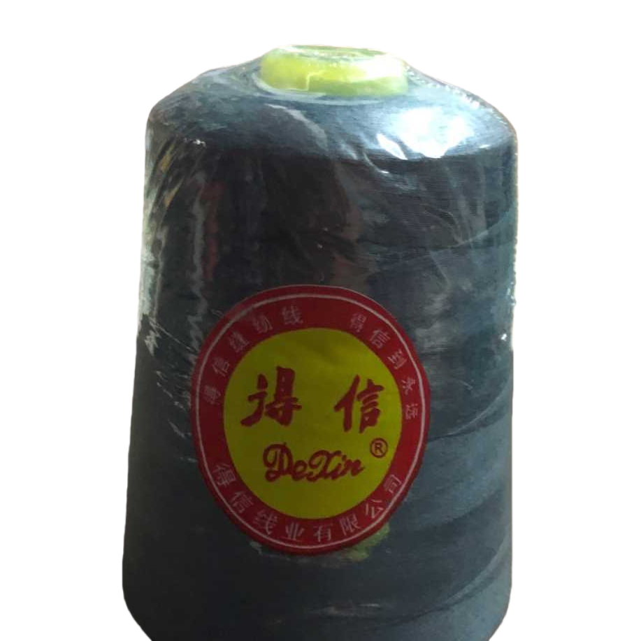 Dexin sewing thread rolls come in a variety of colors and are available. They are made of high-strength and wear-resistant cotton-polyester blends, with a length of 1000 meters Item Picture