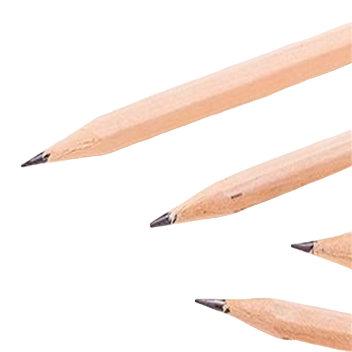A wooden pencil is used by students for sketching, drawing and writing. It is of moderate hardness and comes with an eraser Item Picture