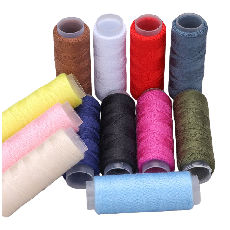Colored sewing thread rolls: High-strength and wear-resistant polyester thread for multi-color mixed sewing and embroidery Item Picture